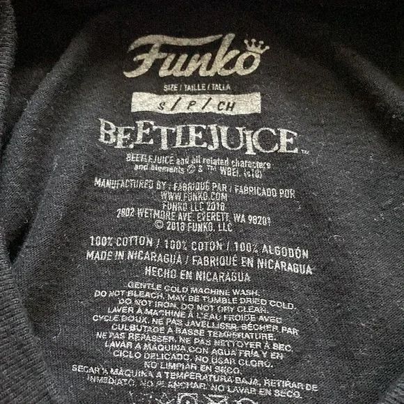 Funko Beetlejuice Unisex Tshirt - Picture 4 of 4